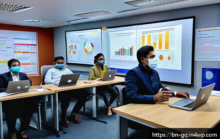 의식적 선택 훈련 과정의 효과 측정 - A detailed office training session with a diverse group of Bengali professionals actively engaged in...